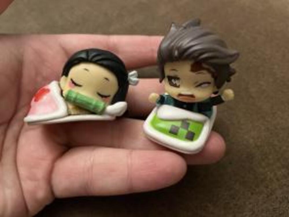 Sleepy Nezuko and Tanjiro KNY Demon Slayer Figures